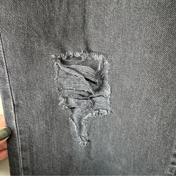 DL1961 JERRY HIGH RISE VINTAGE STRAIGHT DISTRESSED JEANS SIZE 25 STONE - Picture 5 of 12